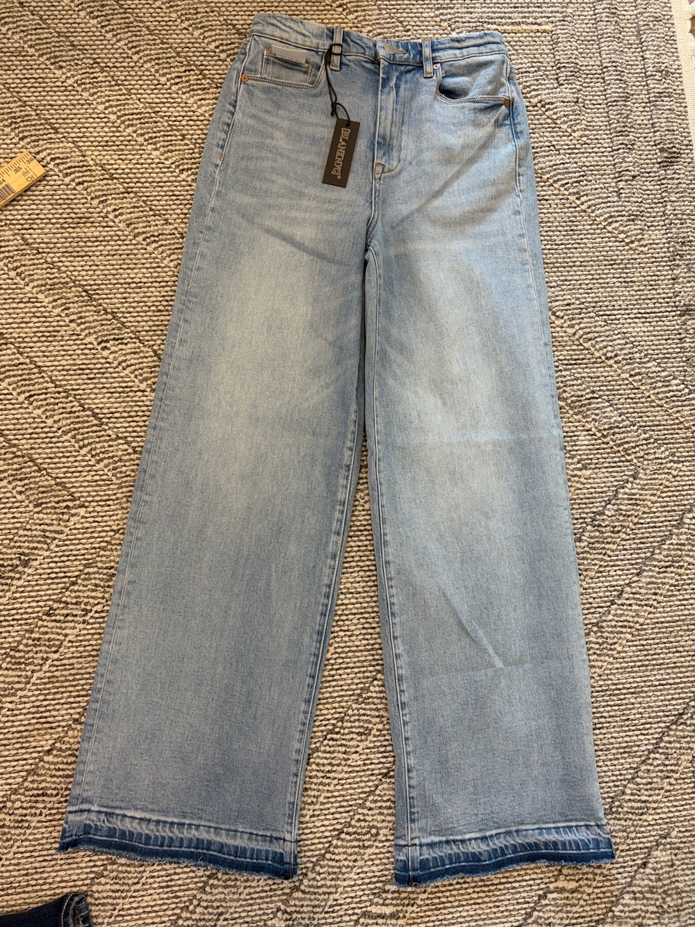NWT Blank NYC Ribcage wide leg Franklin LWash Leg Jeans NWT size 2 or 26
